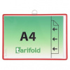 TARIFOLD s očkom A4 na výšku červené