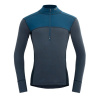 DEVOLD Lauparen Merino 190 Zip Neck Man, Flood/Night/Ink - XXL