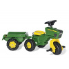 Rolly Toys 52769 Franz Cutter John Deere Pedal Tractor with Sound And Trailer