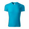 Tričko unisex Piccolio Pixel - tyrkysové, L