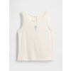 GAP Baby rebrovaný top Biela 2YRS Biela Biela