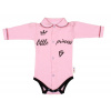 Baby Nellys Body dlhý rukáv s golierikom, veľ. 68, ružové - Little Princess 68 (3-6m)