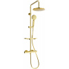Mexen KT40 nadomový sprchový set s dažďovou sprchou a termostatickou batériou, zlatý - 771504093-50
