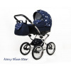 Kombinovaný kočík Raf-pol BABYLUX Margaret - Navy blue star (2-kombinácia)