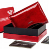 Peňaženka - Lorenti peňaženka z pravej kože červená 445-SHW-2802 RED - Dámsky produkt (Lorenti Little Leather Dámska ochrana portfólia kariet)
