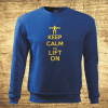 Keep calm and lift on, Barva Modrá, Velikost L Bezvatriko.cz 502252