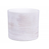 Obal na črepník MUCHA WHITE keramický matný d17x16cm