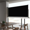vidaXL zaťahovacia bočná markíza na terasu čierna 60 x 300 cm