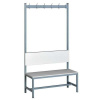 šatníková Lavica s operadlom a vešiaky, 2000 x 400 x 1800 mm