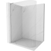 Mexen Kioto-R L zaoblená sprchová stena Walk-in 80 x 200 cm, transparentná, chróm - 800-080-103-01-06