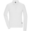James & Nicholson Polokošile JN 1841, dlouhý rukáv, dámská COT02184100104-white XL Bílá