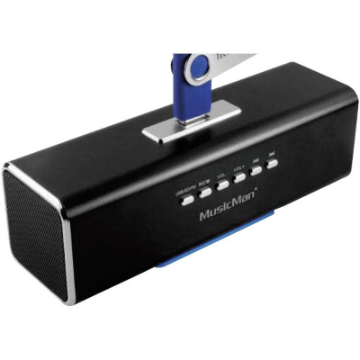Technaxx MusicMan MA Lautsprecher mini reproduktor AUX, FM rádio, USB, SD čierna; 3429