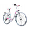 Mestsky bicykel - MBM Fleur 6s 26 palcov Dámsky biely bicykel (MBM Fleur 6s 26 palcov Dámsky biely bicykel)