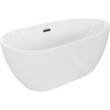 Mexen Eos voľne stojaca vaňa 170 x 75 cm, biela, čierny prepad - 52471707500-70