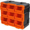 Tactix Organizér plastový nástenný 378x171x320 mm / 9 zásuviek 320676