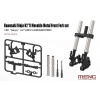 MENG-MODEL Kawasaki Ninja H2(TM)R Movable Metal Front Fork Set 1/9