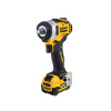 DEWALT Akumulátorový rázový uťahovák 12 V bez uhlíkovej kefky (2 x 5,0 Ah batéria + nabíjačka) DCF901P2