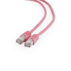 Gembird PP6-3M/RO patch RJ45 , cat. 6, FTP, 3m, ružový