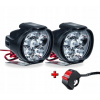 Halogénová motocyklová LED lampa 12v lightbar