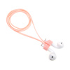 AppleMix Šnúrka / úchyt pre Apple AirPods - s magnetmi na pripojenie - silikónová - ružová