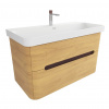 Swiss aqua technologies Koupelnová skříňka s umyvadlem SAT Fusion 97,5x53x45 cm dub medový mat SATFUSION2100DMMWB