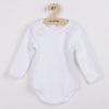 Luxusné bavlnené body dlhý rukáv New Baby - biele 98 (2-3r) Biela