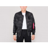 Alpha Industries MA-1 TT Patch II black camo bunda prechodná Veľkosť: S, Farba: čierny maskáč, tmavý maskáč