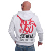 Yakuza mikina pánska s kapucňou FU HOB 23008 white Veľkosť: XXL, Farba: biela