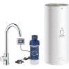 GROHE Red drezový ventil Mono s ohrevom vody a filtráciou, bojler veľkosť L, výška výtoku 240 mm, chróm, 30080001