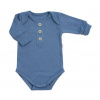 Rastúce body NATURE, dlhý rukáv s gombíkmi, bavlna, jeans, 68/74 Baby Nellys