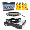 Prenosný kachle Alpen Camping Montblanc (Alpen Camping +Grill +4x plynový turistický sporák)