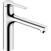 HANSGROHE Zesis M33 páková drezová batéria s vyťažiteľnou sprškou s prepínaním, 2jet, sBox lite, výška výtoku 163 mm, chróm, 74804000