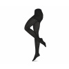 Tchibo - Jemné pančuchové nohavice so vzorom - pre dámy - veľ. S 36/38 - farba: čierna