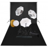 zahrada-XL Fotografické vybavenie s lampami, dáždnikmi, pozadím a reflektorom 3067095