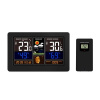 Solight Meteostanica, aplikácia Smart Life, extra veľký farebný LCD, teplota, vlhkosť, tlak, USB nabíjanie, čierna TE81WIFI