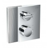 Axor Edge Termostatická batéria pod omietku na 2 spotrebiče, chróm/diamantový brús 46761000-AX