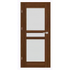 ERKADO SET Rámové dvere FORZÍTIA 1 presklené, fólia Greko Orech +zárubeň+kľučka ERK-FORZITIA1-GrekoOrech