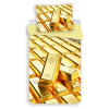 JERRY FABRICS MICRO 3D Obliečky Gold Polyester - mikrovlákno 140/200, 70/90 cm