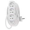 EMOS Predlžovací kábel 3 m / 3 zásuvky / biely / PVC / 1 mm2