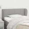 vidaXL Čelo postele so záhybmi bledosivé 93x23x78/88 cm látka - Sivá - 174995-109245