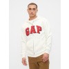 GAP Mikina na zip s logom Biela L Biela Biela
