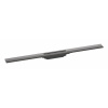 Hansgrohe RainDrain Flex Lineárny sprchový žľab s roštom 900 z nehrdzavejúcej ocele, do priestoru, skrátiteľný, kefovaný čierny chróm 56045340-HG