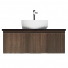 Swiss aqua technologies Koupelnová skříňka s umyvadlem a baterií SAT Evolution 98x30x44,8 cm ořech mat SATEVO100NADBUB