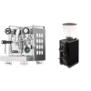 Rocket Espresso Appartamento, white + Stone Espresso Pebble, black