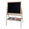 Drevená magnetická tabuľa Standing Blackboard Eichhorn skladacia s 12 doplnkami