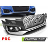 Tuning-tec PREDNÝ NÁRAZNÍK SPORT SILVER BLACK PDC pasuje na AUDI A4 B9 08.15-19