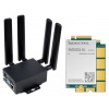 Waveshare RM500x / RM502x 5G HAT for Raspberry Pi, quad antennas LTE-A, multi band, RM500Q-GL With Case