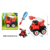 Wiky Auto-skrutkovací hasičský automobil 4 ks 13 cm