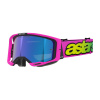brýle VISION 8 VISTA, ALPINESTARS (růžová fluo/žlutá fluo/zelená, zrcadlové modré plexi) 2026 M150-1123