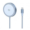 UGREEN magnetická bezdrátová nabíječka MagFlow Qi2.2 25W, MagSafe, stříbrná 55959